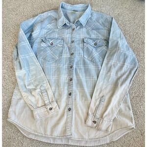NWOT Faded Glory Ombre Blue Size L 100% Cotton